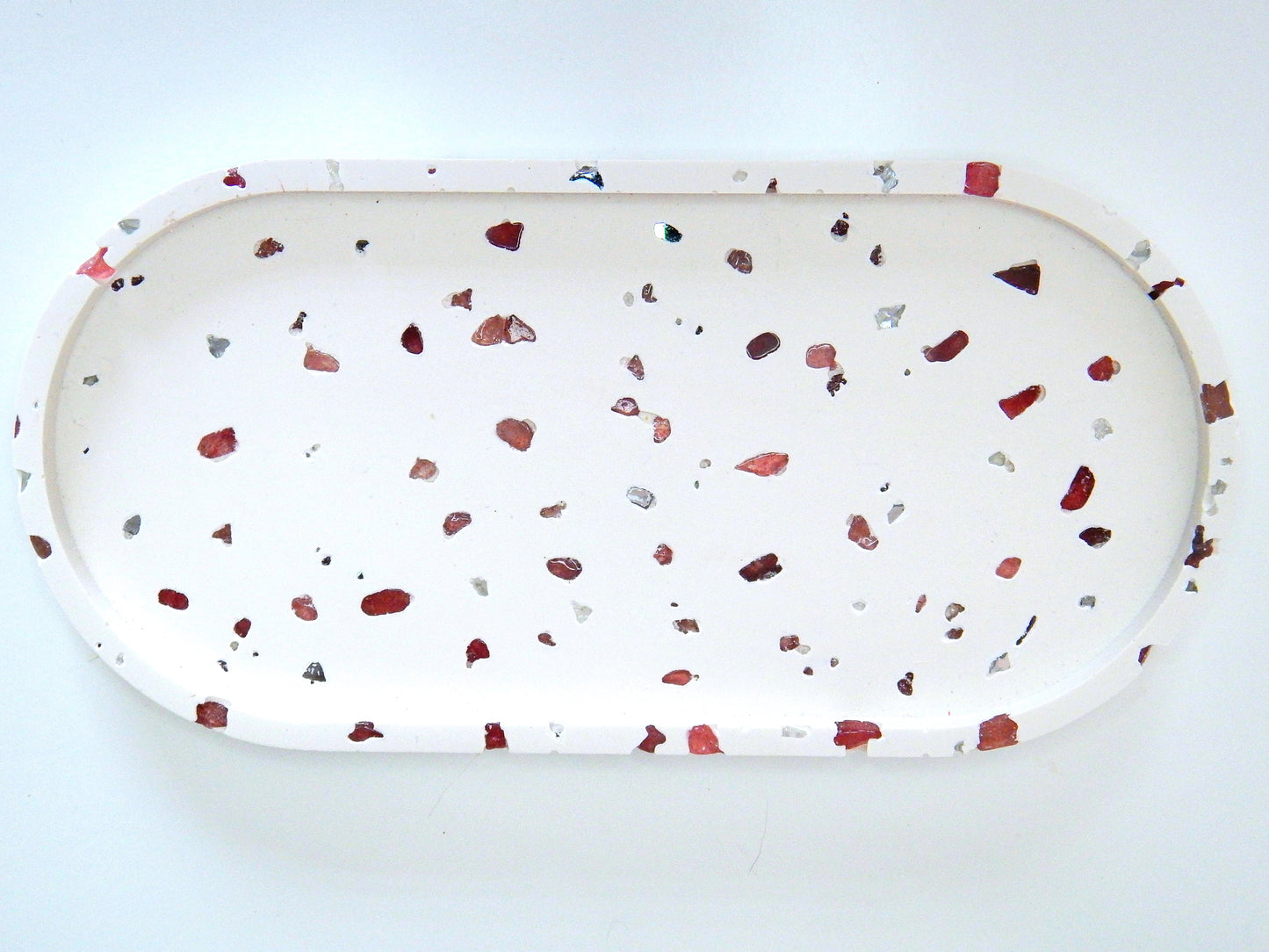 Plateau incrusté - Quartz Fraise