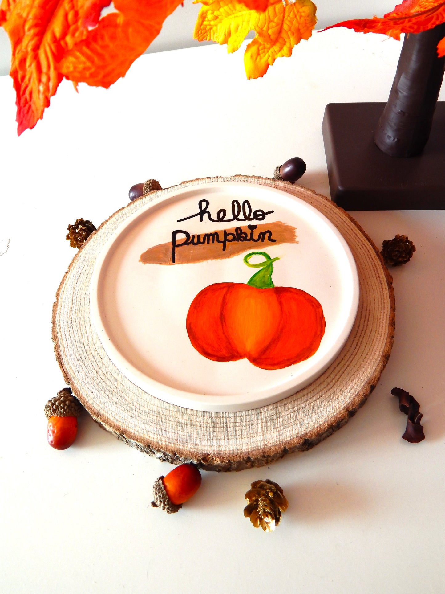 Plateau rond - Hello Pumpkin