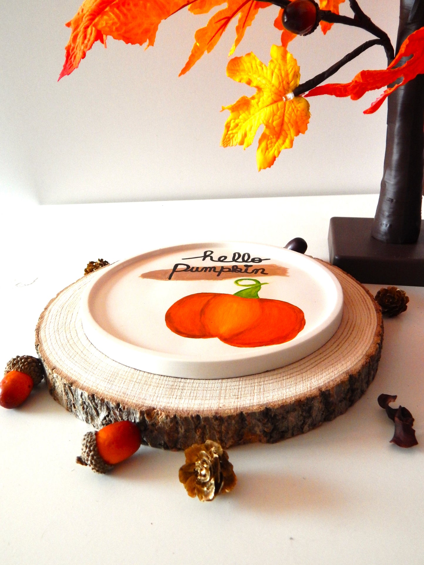 Plateau rond - Hello Pumpkin