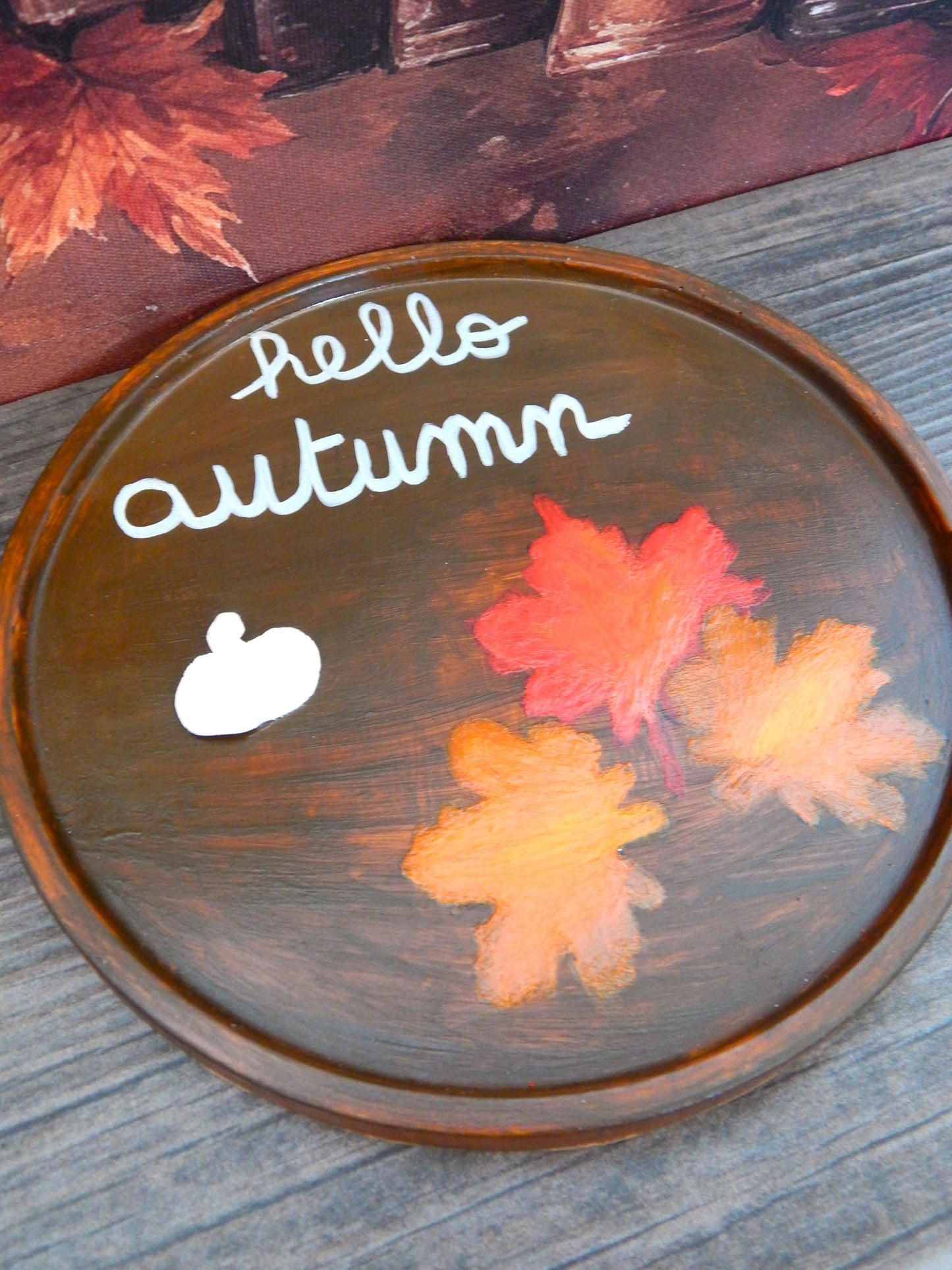 Plateau rond - Hello Autumn