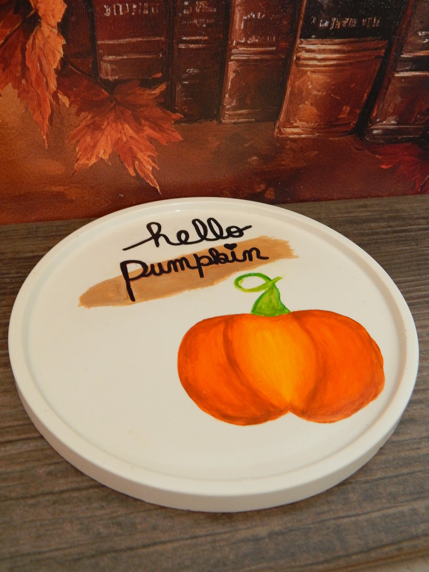 Plateau rond - Hello Pumpkin