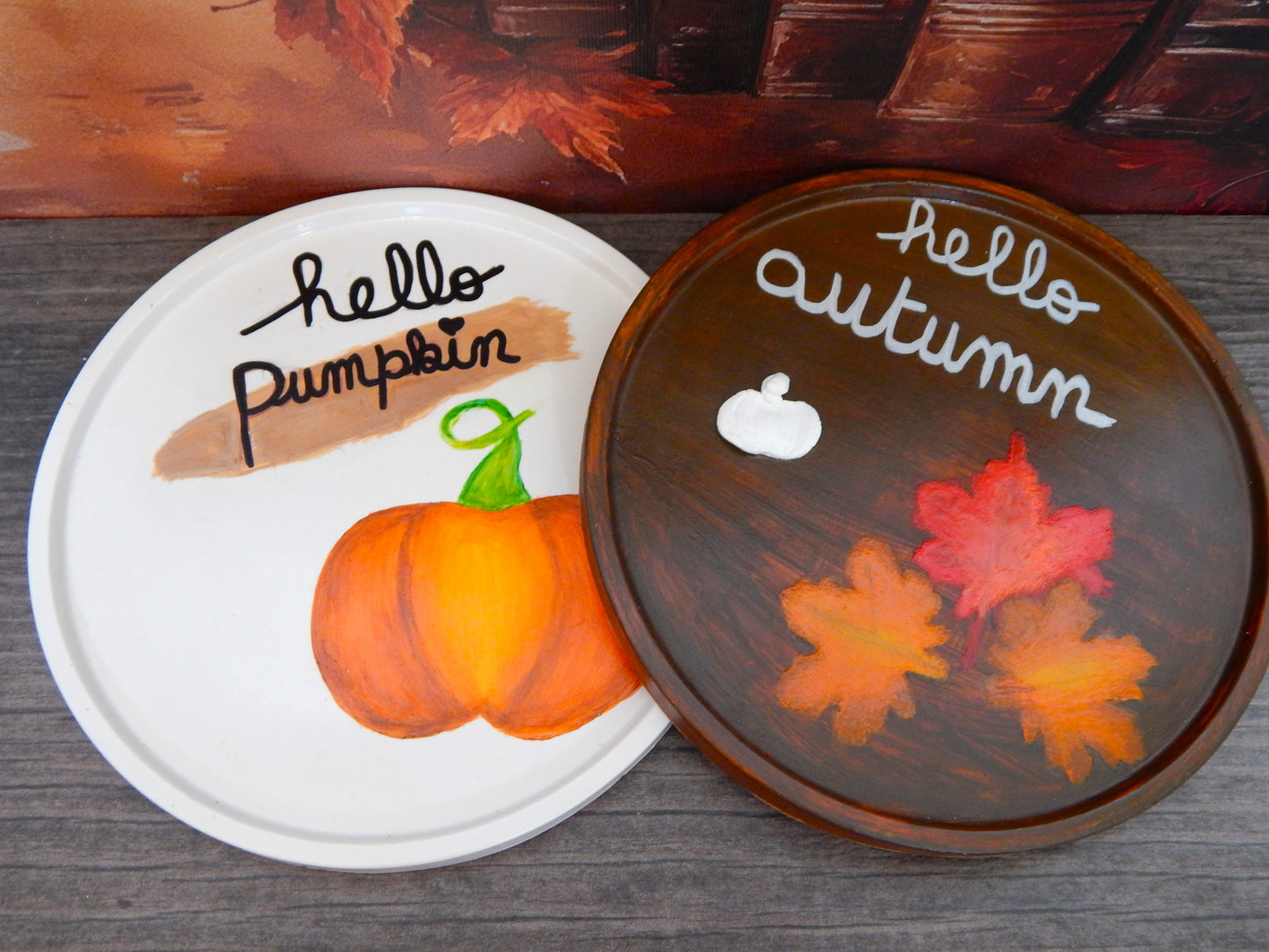 Plateau rond - Hello autumn