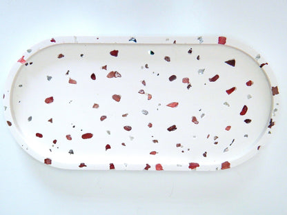 Plateau incrusté - Quartz Fraise