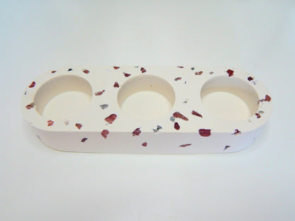 Support Bougie - Quartz Fraise