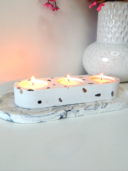 Support Bougie - Quartz Fraise