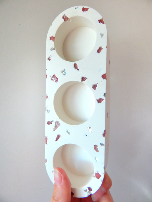 Support Bougie - Quartz Fraise