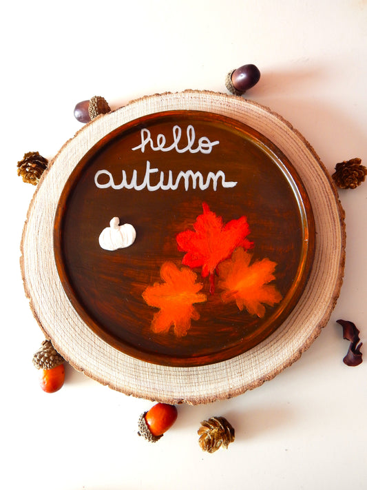 Plateau rond - Hello Autumn