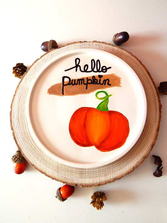 Plateau rond - Hello Pumpkin