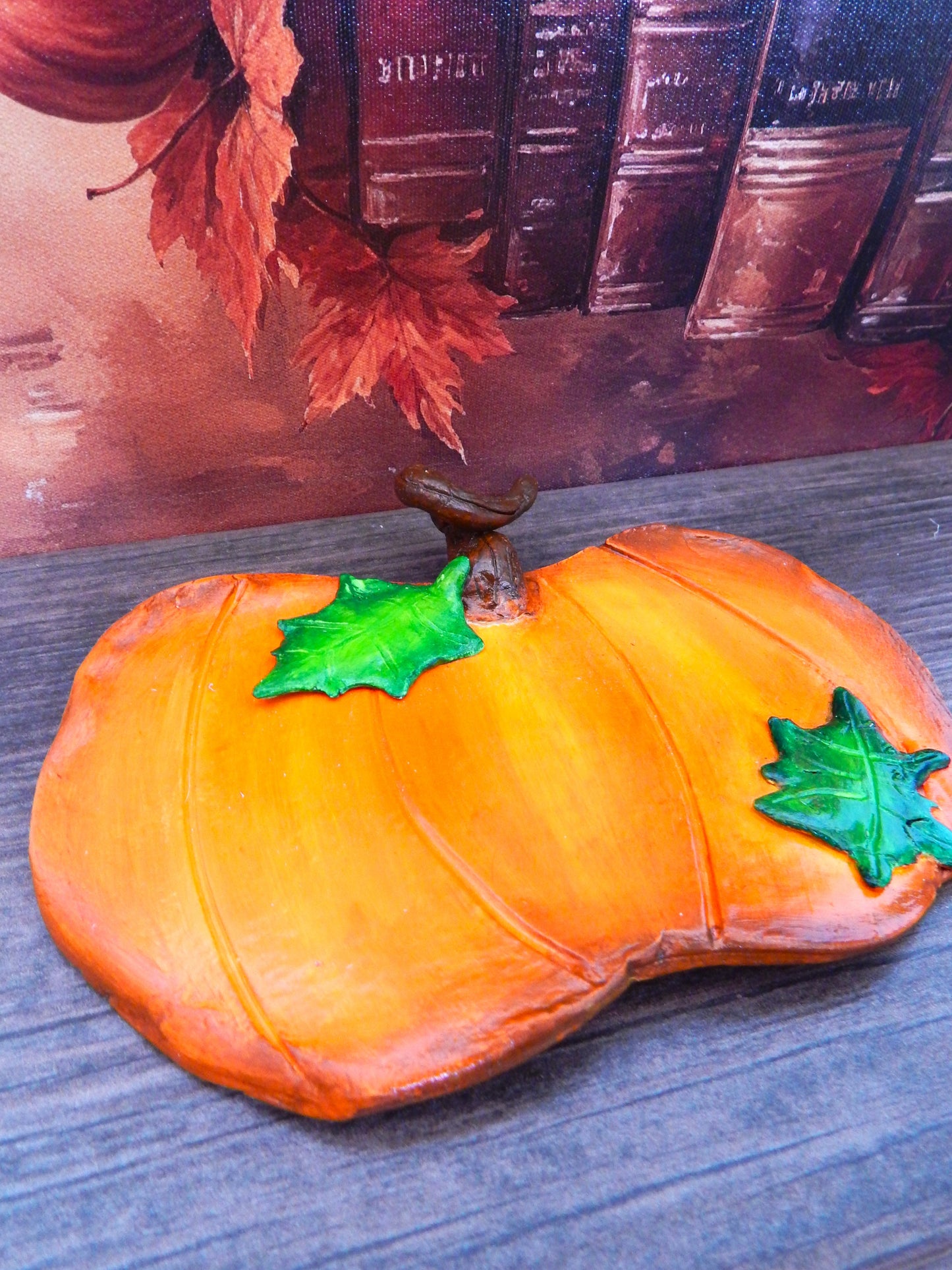 Plateau décoratif - Citrouille Orangée