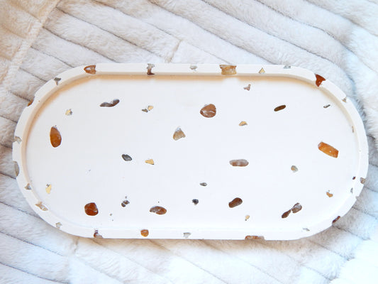 Plateau incrusté - Citrine