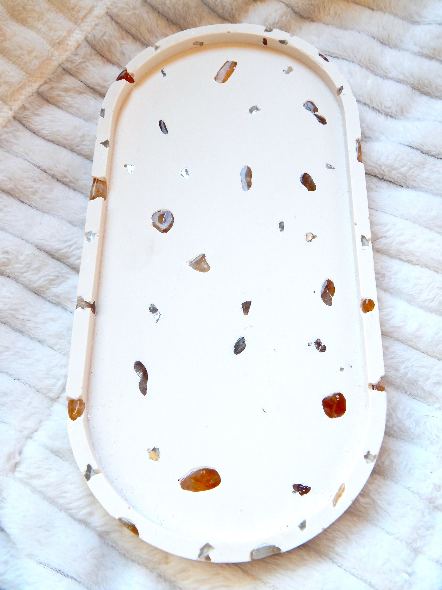 Plateau incrusté - Citrine